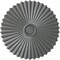 Ekena Millwork Shakuras Ceiling Medallion (For Canopies up to 5 3/4"), Hand-Painted Platinum, 33 7/8"OD x 2"P CM34SHPLS - alternate 1